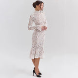 Mikaela Victorian Lace Midi Dress