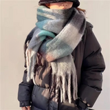 Lilith Plaid Cashmere Wool Scarves