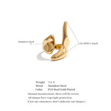 Tierry Sculptural Geometric Wrap Ring