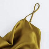 Fara Satin Strap Slip Dress