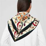 Eloise Carriage Print Silk Scarf