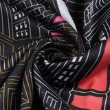 Solana Twill Silk Cityscape Scarf