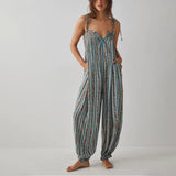 Shona Empire Spaghetti Strap Babydoll Jumpsuits