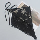 Silk Embroidery Tassel Cummerbund Belt