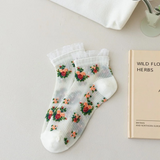 Sweet Floral Lace Ruffle Socks