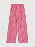 Carrie Casual Striped Boxer Pants