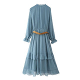 Clara Ruffles Long Boho Dress