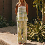 Sabrina Wavy Trim Two-Piece Set