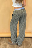 Susie Casual Plaid Boxer Pants