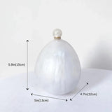 Odette Pearl Acrylic Egg Clutch Bag