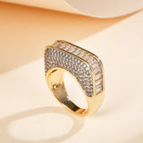 Wisteria CZ Crystal Inlaid Band Ring