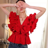 Mirielle Ruffle Butterfly Frill Blouse