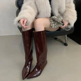 Sofia Kitten Heel Knee High Boots