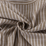 Clara Pinstripe Belted Long Tunic Shirts 