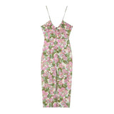 Busia Pink Floral Bustier Dress