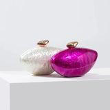 Anuja Pearlescent Shell Evening Clutch