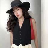 Casey Cropped Blazer Vest