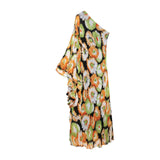 Lorena Floral One Shoulder Boho Maxi Dress