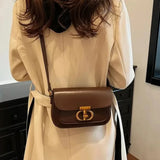 Damian Golden Lock Flap Bag