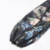 Cornelia Dark Floral Chiffon Dress