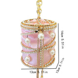 Lillian Rhinestone Pearl Cage Mini Bag