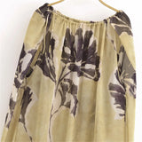 Saila Leaf Print Halter Dress