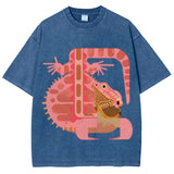 Abstract Lizard Print T-Shirts