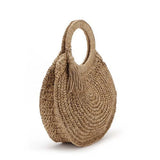 Aranza Round Tassel Straw Totes