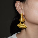 Eliah Nose & Lips Earrings