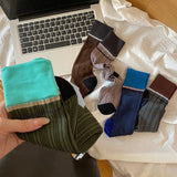 Kei Two Tone Knee High Fashion Socks