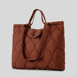 Onora Nylon Quilted Padded Large Tote Bag