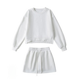 Kaia Casual Cut Out Sweatshirt and Skirt Set