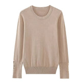 Delia Basic Long Sleeve Basic Knit Sweater