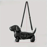 Cute Faux Leather Dachshund Handbag