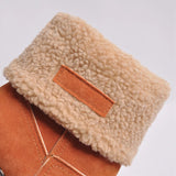 Elspe Faux Lamb Wool Shearling Fodable Ankle Boots