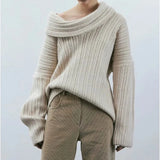 Ciela Off Shoulder Ribbed Sweater