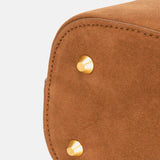 Camille Suede-Look Bucket Bag