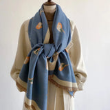 Sweet Bird Prints Woolen Shawl Scarves