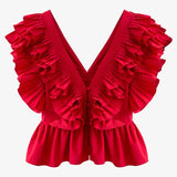 Mirielle Ruffle Butterfly Frill Blouse