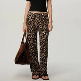 Carly Leopard Ribbed Leggings Pants