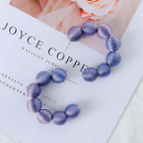 Juliana Silk Pom Pom Hoop Earrings