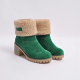 Elspe Faux Lamb Wool Shearling Fodable Ankle Boots