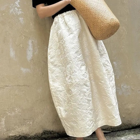 Fatima Jacquard Maxi Balloon Skirt