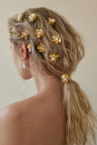 Amanda Rhinestone Flower Hairpins- 4PCS