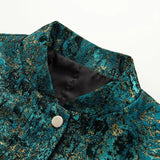 Zordie Metallic Jacquard Bomber Jacket