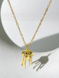 18K Gold Plated Jellyfish Octopus Pearl Necklace