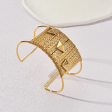 Myka Woven Wire Effect Cuff Bracelets