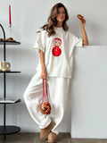 Cute Doll Cartoon Print T-Shirt