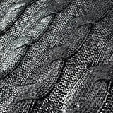 Yanka Metallic Cable Knit Sweater