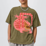 Abstract Lizard Print T-Shirts
